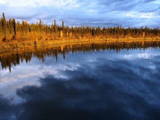 See Ufer im Abendlicht