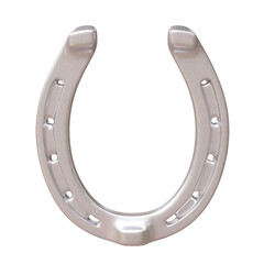 Horseshoe isolated on white transparent. Talisman good luck and fortune symbol