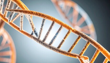 Stylized 3D Illustration of DNA Double Helix