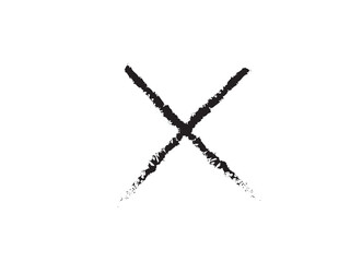 Black Cross Shape Icon Isolated on Transparent Background