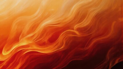 Obraz premium Abstract Fire - Dynamic Swirls of Red, Orange, and Yellow.