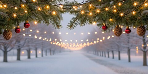 christmas tree in the city