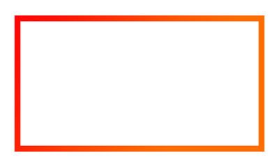 Obraz premium Vibrant Red Orange Gradient Border Frame on Transparent Background