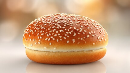 Burger bun with sesame seeds