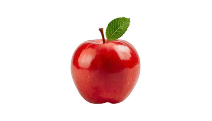 Apple with Leaf png image | An red apple with leaf
