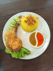 Enjoy a vibrant bowl of aromatic featuring juicy chicken