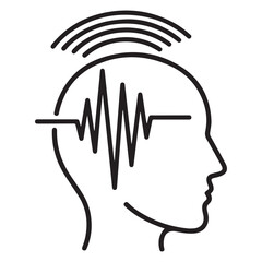 vector illustration of headphones