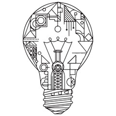 creative light bulb idea