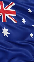 Australian Flag Waving Proudly - A Symbol of National Identity and Heritage.