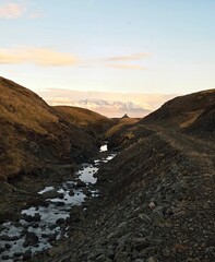 Obraz premium sunset in the mountains