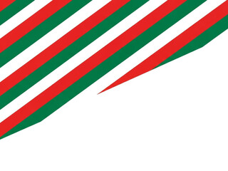 Red green and white diagonal stripes pattern
