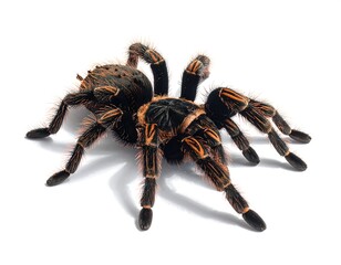 Striking close-up captures the impressive details of a large tarantula spider