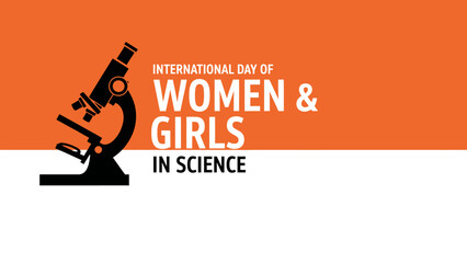 International Day of Women and Girls in Science Awareness Poster