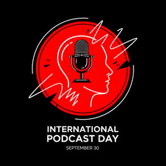 Celebrate International Podcast Day with a Microphone Icon