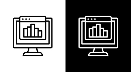 Online Analytics With Icon Set Design