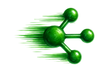 Futuristic Data Structure And Connectivity Icon Isolated on a Transparent Background