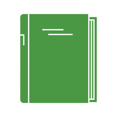Green book icon illustration