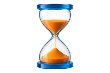 Flowing Time Measurement Concept Isolated on a Transparent Background