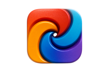 Creative Digital Logo Style Icon Isolated on a Transparent Background