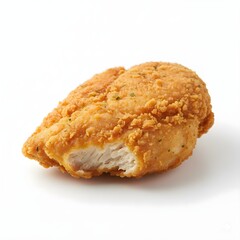fried chicken breast white background