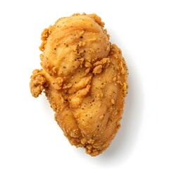 fried chicken breast white background
