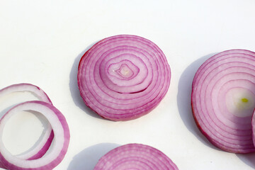 Fresh red onion. Vegetable for health