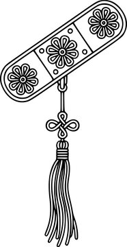 Traditional Korean Norigae Ornament and Tassel