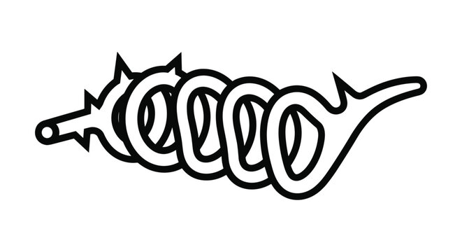 Stylish magic lamp design with creative typography