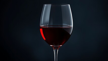 octet. Elegant goblet glass with red wine against dark sophisticated background. bar promotions, beverage menus, designed for product packaging and bar promotions, used by it administrators.