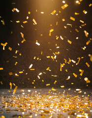 golden confetti