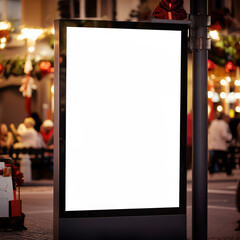 winter signage mockup