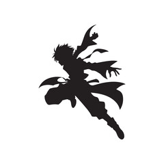 Fototapeta premium Anime silhouette (6).eps