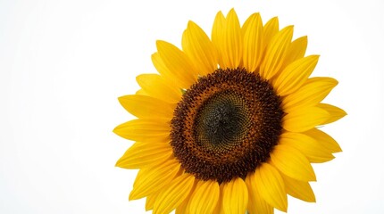Obraz premium Sunflower Close-up with Bright Yellow Petals.