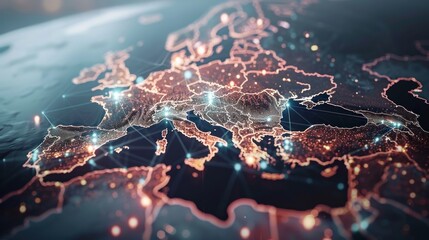 European city network map