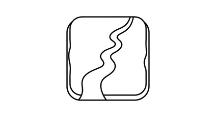 Simple black line art on white background