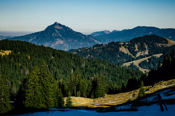 Aussicht auf  den Allg&auml;uer Berg Gr&uuml;nten im Obergallg&auml;u