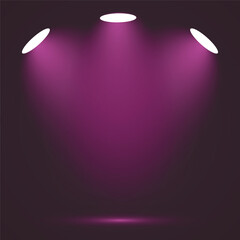 Cinematic Stage Spotlight Lighting on Dark Background
