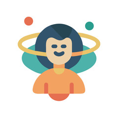 A vector icon of about wellness well-being