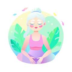 A vector icon of about wellness well-being