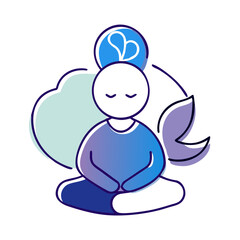 A vector icon of about wellness well-being