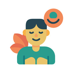 A vector icon of about wellness well-being