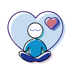 A vector icon of about wellness well-being