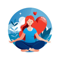A vector icon of about wellness well-being
