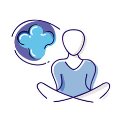 A vector icon of about wellness well-being