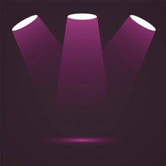 Professional Stage Spotlight Lighting on Dark Background with Dramatic Light Rays