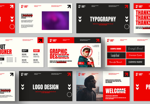 Modern Graphic Designer Portfolio Presentation Template