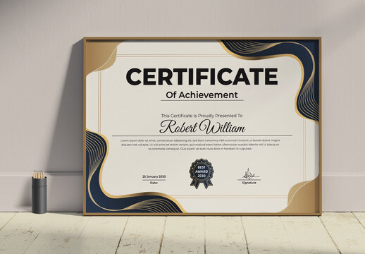 Certificate Design Layout