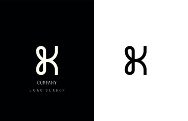 Initial Letter k logo Design, Monogram k Logos, For Company, Vector Illustration,