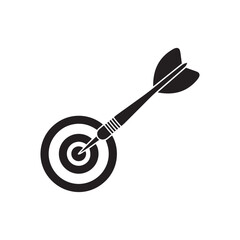 Achieving success and accuracy with a dart hitting the precise center of the target board