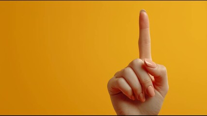 Hands are raised in a bright setting, showing the number one in various positions and angles for educational purposes during counting